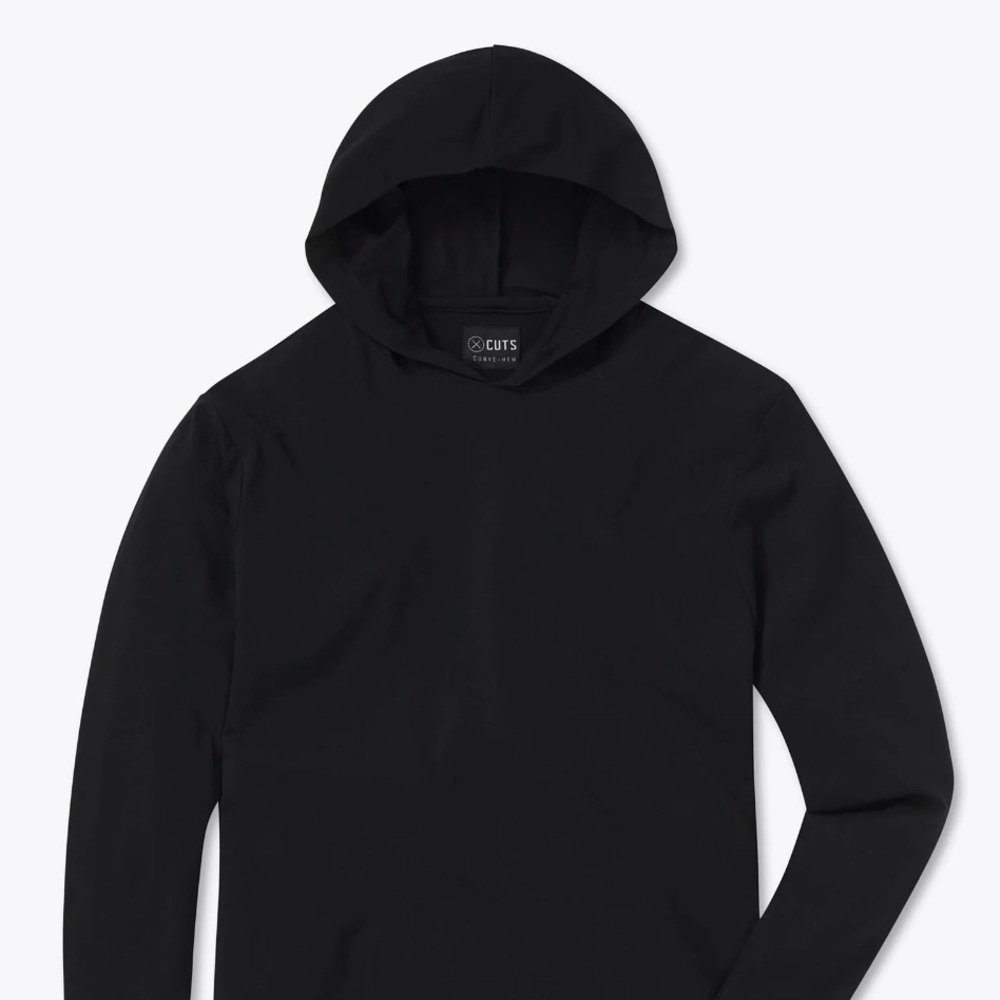 AO Long Sleeve Hooded Elongated Tee